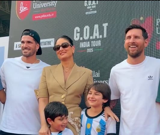 Kareena Kapoor Responds to Messi Including Her in India Tour Farewell Post