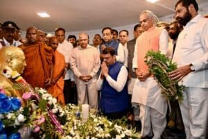 Governor Honours Dr Babasaheb Ambedkar with Floral Tributes