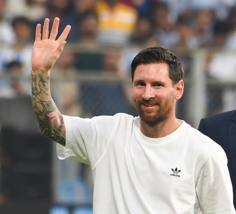 Lionel Messi Arrives in New Delhi for Final Stop of G.O.A.T. Tour After Weather Delay