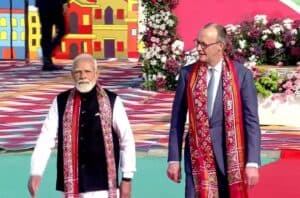 PM Modi, German Chancellor Friedrich Merz Attend International Kite Festival in Ahmedabad