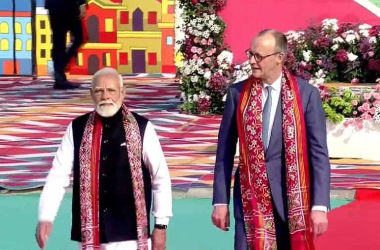 PM Modi, German Chancellor Friedrich Merz Attend International Kite Festival in Ahmedabad