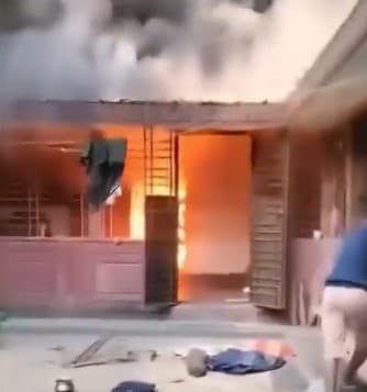Bangladesh Unrest: Hindu Teacher's Home Torched in Sylhet’s Gowainghat