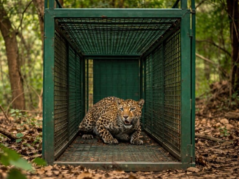 Leopard That Killed Devotee at Male Mahadeshwara Hills Captured by Forest Department in Karnataka