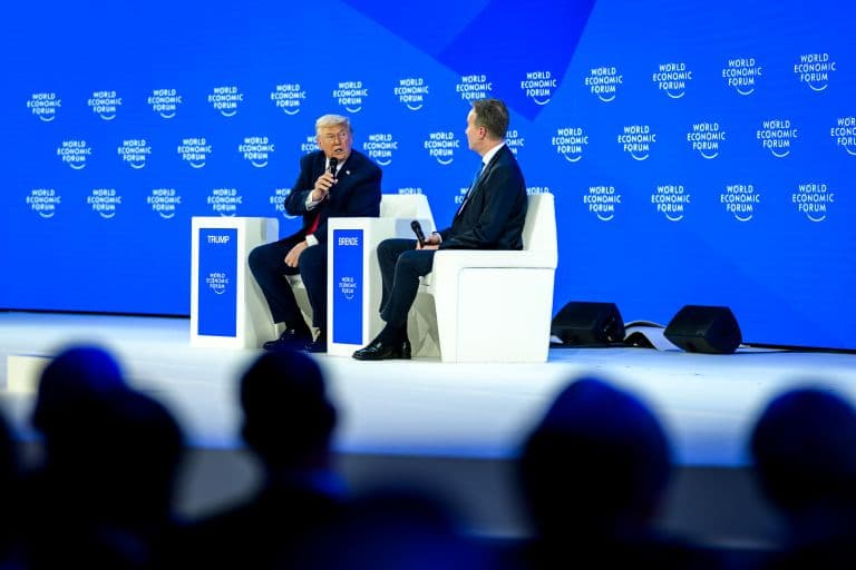 Amid War and Trade Talks, Trump’s Jokes and Asides Add Levity to Davos Agenda