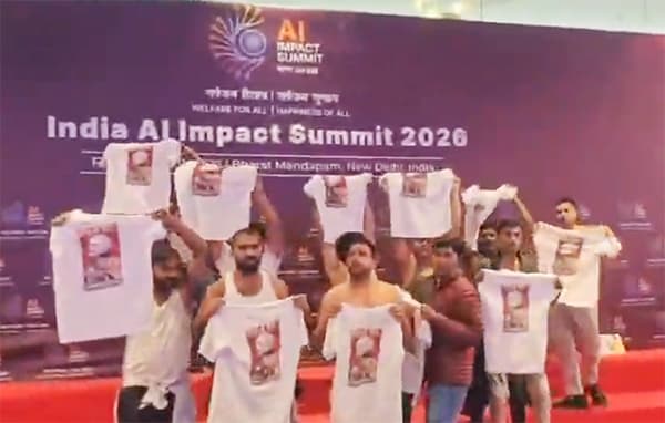 Academics Condemn Indian Youth Congress Shirtless Protest at AI Summit as ‘Disgraceful’