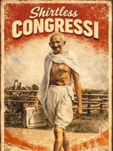 Youth Congress Shares ‘Shirtless Congressi’ Post with Mahatma Gandhi to Defend AI Summit Protest