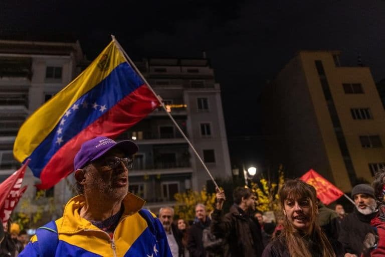 Mass Protests in Caracas Call for Release of President Maduro and His Wife