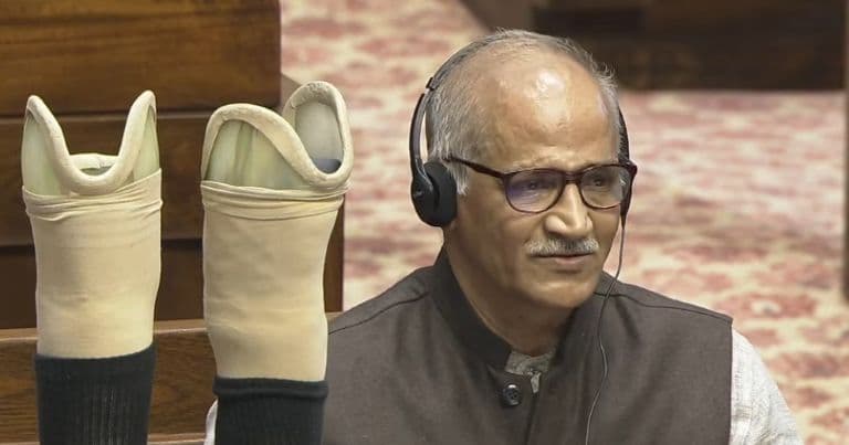 Rajya Sabha Erupts as Sadanandan Master Recalls 1994 Politically Motivated Attack, Displays Prosthetics