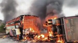 Markapuram Bus Tragedy: Control Room Set Up, Helplines Issued After 14 Deaths