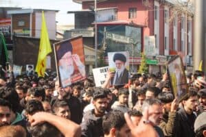 Crowds in Kashmir Protest Killing of Iran’s Supreme Leader Khamenei; Leaders Urge for Calm