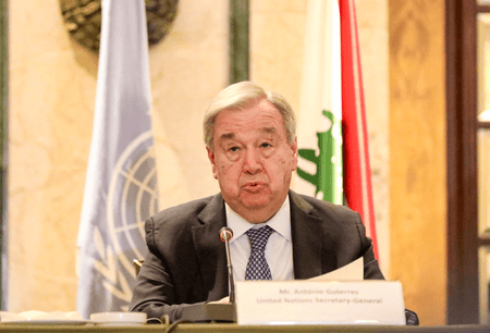 António Guterres Welcomes Israel-Lebanon Ceasefire, Calls It Step Toward Lasting Peace