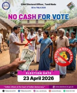 Over ₹2 Crore Unaccounted Cash Seized in Mylapore Ahead of Tamil Nadu Polls, NRI Voters Return to State Ahead of Polls