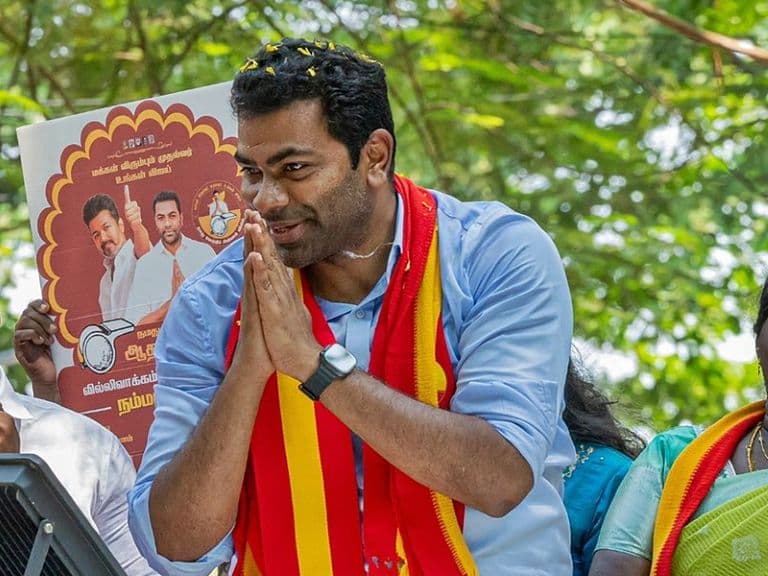 TVK Leader Aadhav Arjuna Targets MK Stalin, Alleges DMK Promoting Family Interests