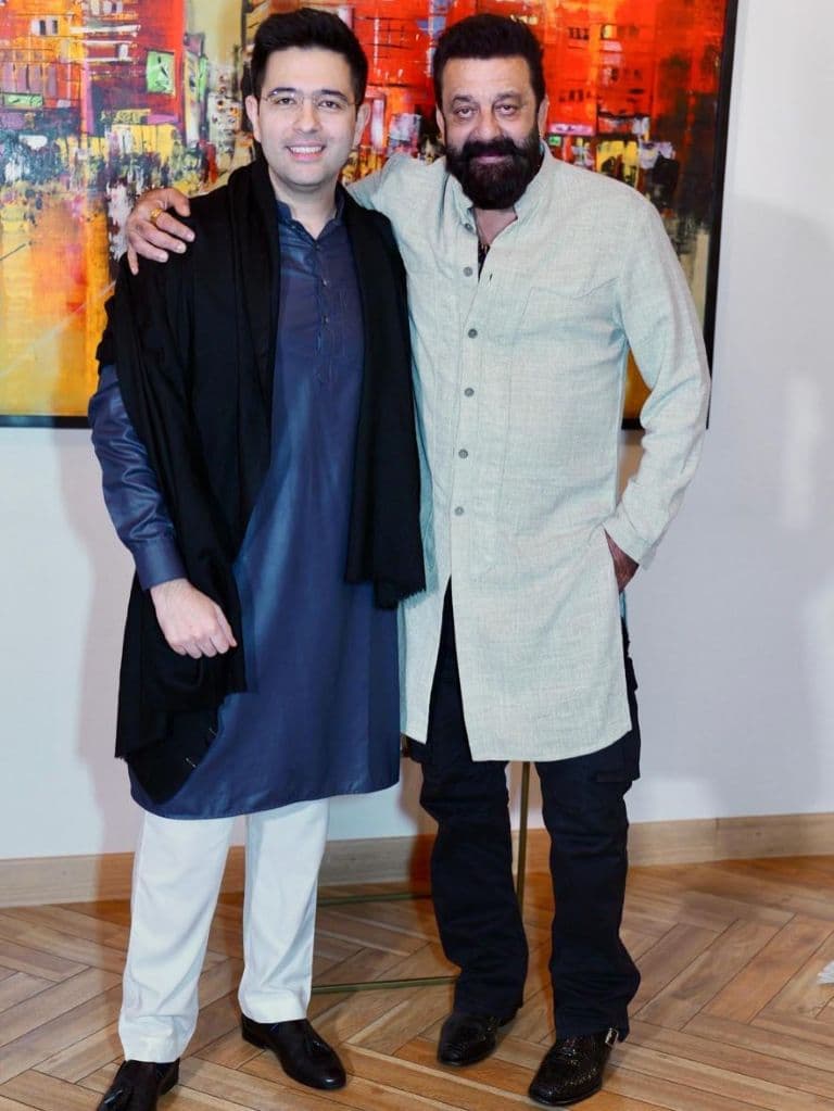 AAP Rajya Sabha Member Raghav Chadha Hosts Sanjay Dutt, Praises ‘Dhurandhar’ Performance