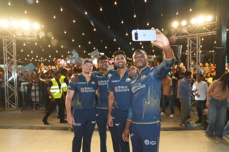 Gujarat Titans Host Fan Engagement Event in Ahmedabad, Sai Sudharsan and Rabada Lead Interactions