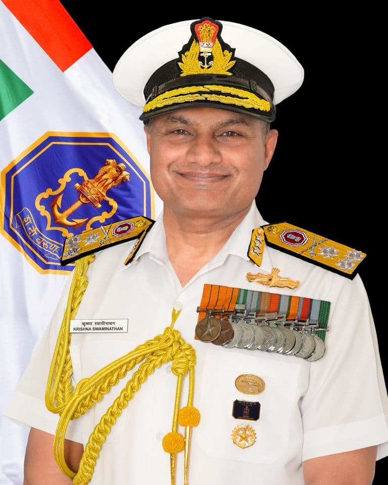 Vice Admiral Krishna Swaminathan Appointed New Navy Chief, to Succeed Admiral Tripathi