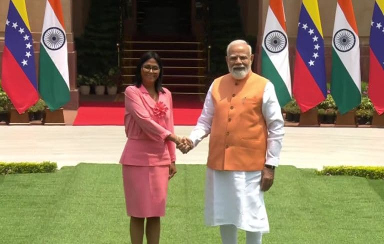 PM Modi Holds Talks With Venezuela’s Delcy Rodriguez in New Delhi, Focus on Bilateral Ties