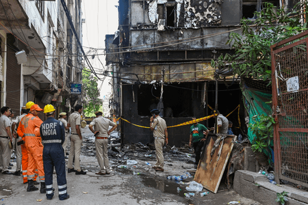 10 Delhi Police Personnel Injured During Malviya Nagar Fire Rescue Operation