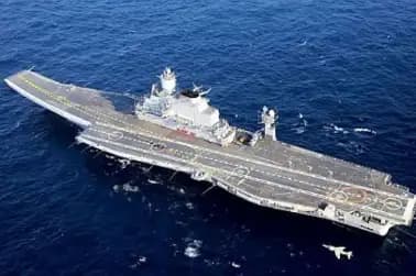Fire Catches INS Vikramad