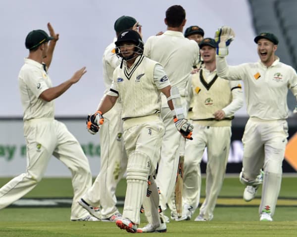 Australia pip New Zealand in first day-night Test