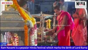 “Grand Ram Navami Celebrations Illuminate Wadala’s Ram Temple in Mumbai!”