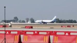 First Trial Flight Lands at Jewar’s Noida International Airport; Airlines Expected to Officially Start Operating In April 2025