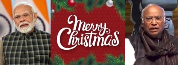 Merry Christmas! PM Modi, Congress President Kharge Extend Heartfelt Wishes Highlighting Peace, Unity