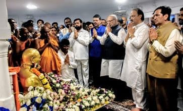 Maharashtra Governor, CM, Dy CMs Offer Floral Tributes to Bharat Ratna Dr Babasaheb Ambedkar