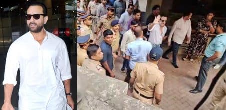 Saif Ali Khan Walks Confidently Towards His Apartment After Getting Discharged From Hospital