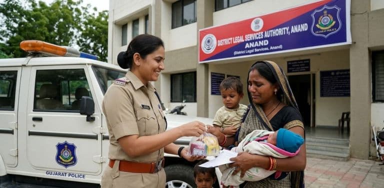 No Family Member Arrives After Bail, Gujarat Police Escort Undertrial Mother and Infant Home