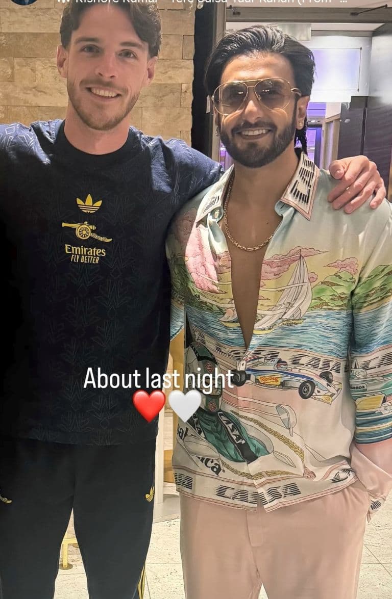 Ranveer Singh Meets Arsenal Star Declan Rice Amid 'Don 3' Buzz
