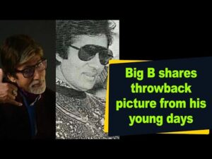 Big B shares throwback picture from his young days