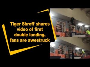 Tiger Shroff shares video of first double landing, fans are awestruck