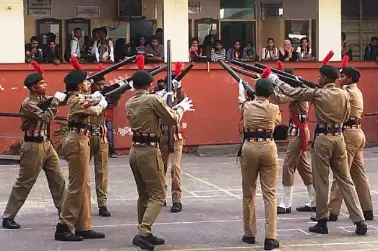 SIES NCC Cadets display
