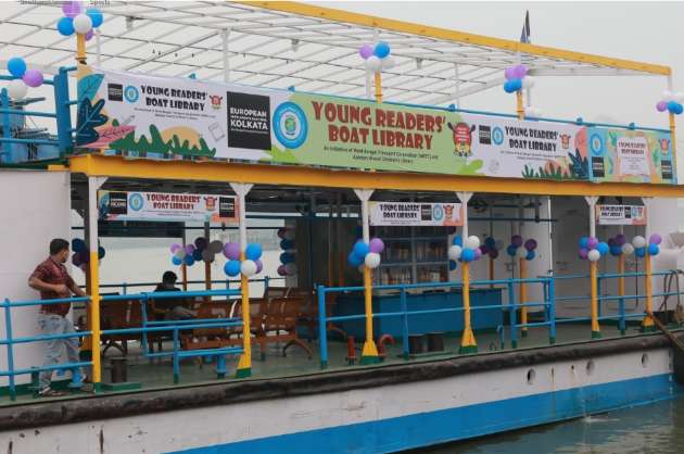 Kolkata Young Readers  Boat Library launched