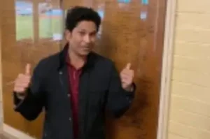 Tendulkar goes down the m