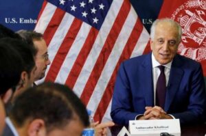 Khalilzad  US General meet Taliban in Qatar
