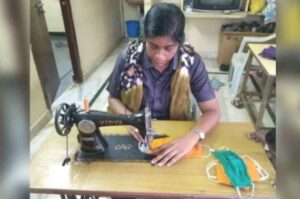 Telangana woman constable on mission to stitch masks