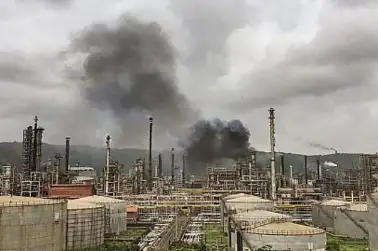 Huge explosion followed b