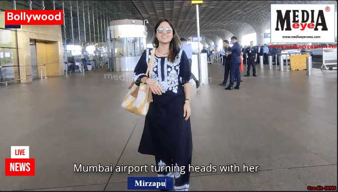 ‘Golu’ of Mirzapur  Series Actress Shweta Tripathi at Mumbai Airport