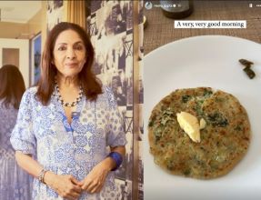 Actress Neena Gupta Gives a Sneak Peak of Her Butter-Loaded Paratha