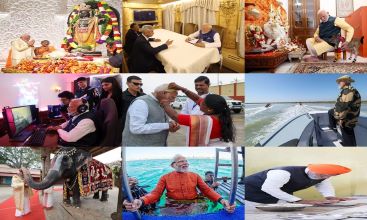 PM Modi’s Journey Through 2024 In Pictures: From Dandvat Pranaam During Pran Pratishtha at Ram Mandir in January 2023 to Glimpses Of His Private Life and Meetings With The Heads of States Worldwide  