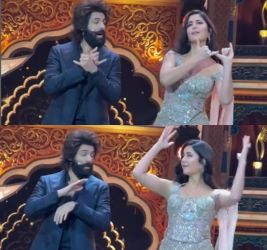Kartik Aaryan Teaches Katrina Kaif Hookstep of ‘Bhool Bhulaiyaa 3’ Title Track