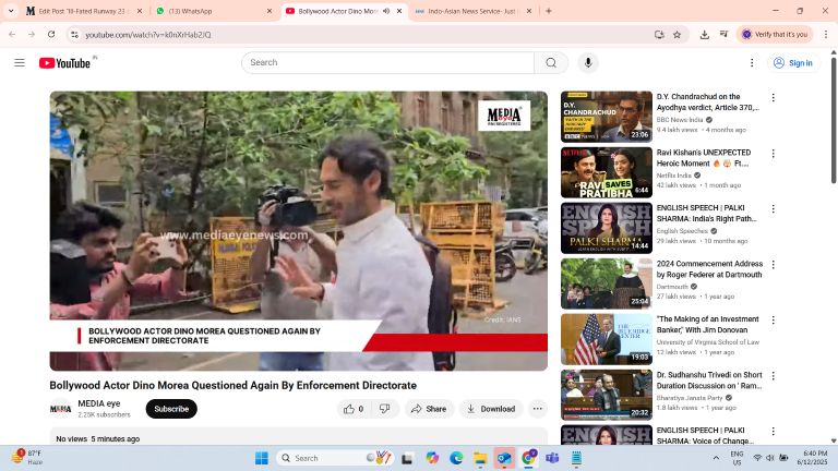 Bollywood Actor Dino Morea Questioned Again By Enforcement Directorate
