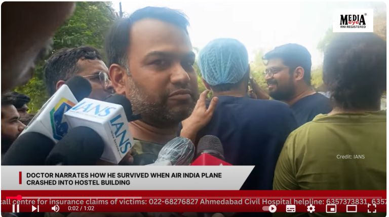 Doctor Narrates How He Survived When Air India Plane Crashed Into Hostel Building