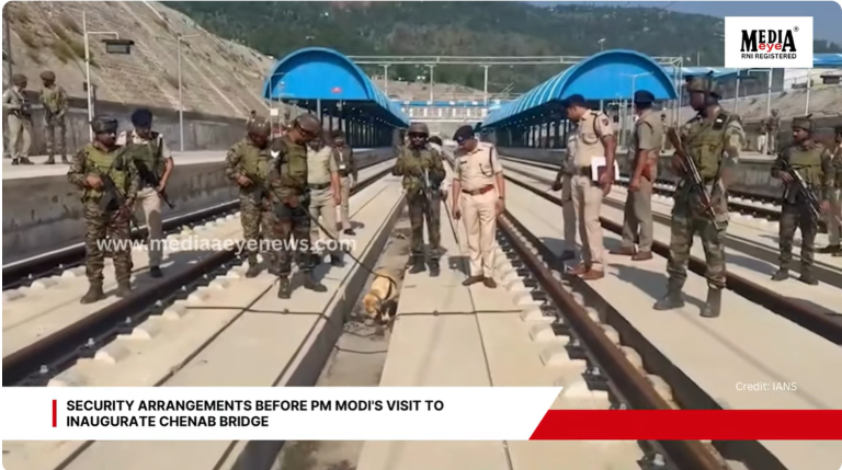 Security Arrangements Before PM Modi's Visit to Inaugurate Chenab Bridge