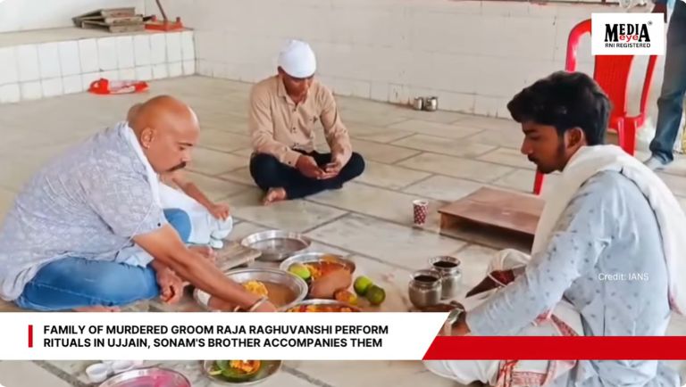 Family of Murdered Groom Raja Raghuvanshi Perform Rituals in Ujjain