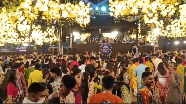 Vadodara Comes Alive With Garba as Navratri Festival Draws Global Attention