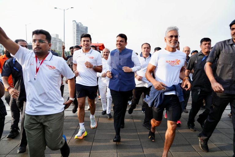 'Namo Yuva Run': Tejasvi Surya, Milind Soman Push For Drug-Free, Fit India