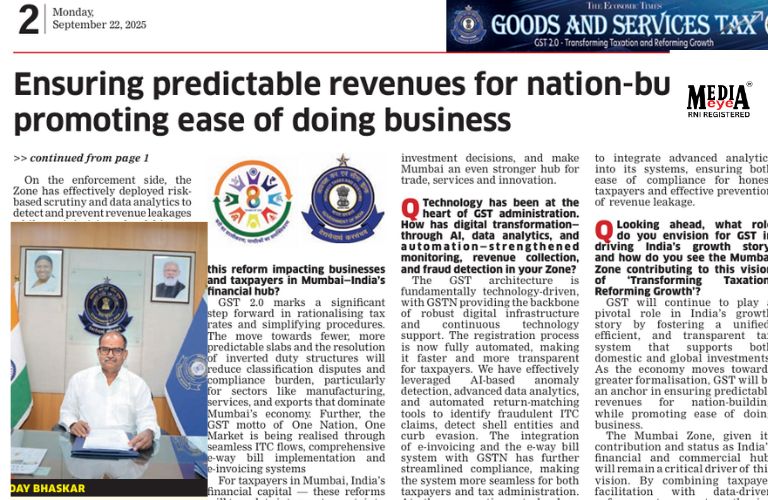 Ensuring Predictable Revenues for Nation Building, Promoting Ease of Doing Business